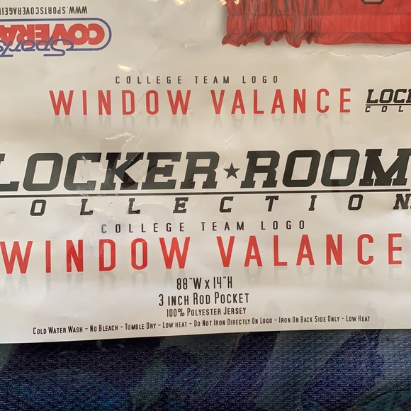 U of I Window Valance, NWT - Picture 4 of 6